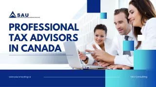 Consult with Professional Tax Advisors in Canada