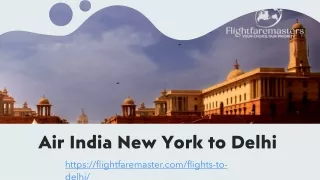 Air India New York to Delhi
