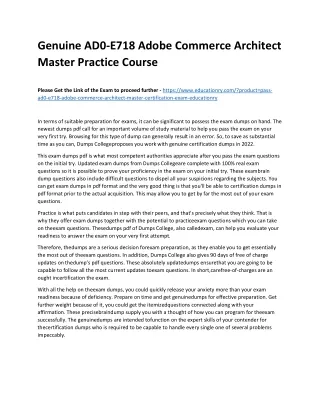 genuine ad0 e718 adobe commerce architect master