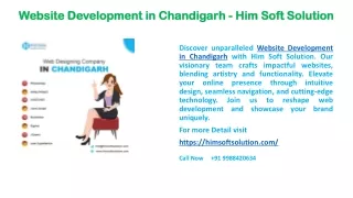 Website Developoment in Chandigarh
