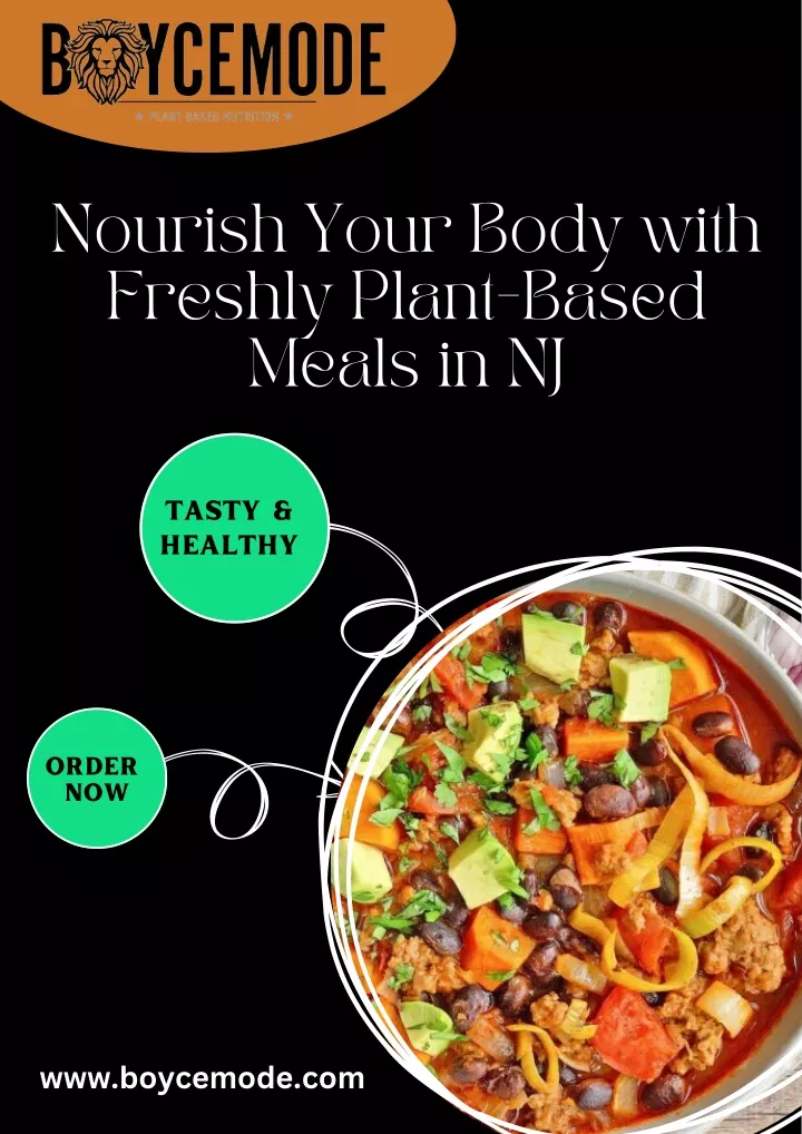 nourish your body with freshly plant based meals