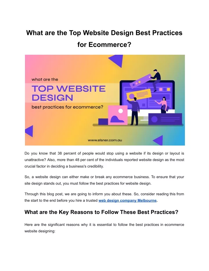 what are the top website design best practices