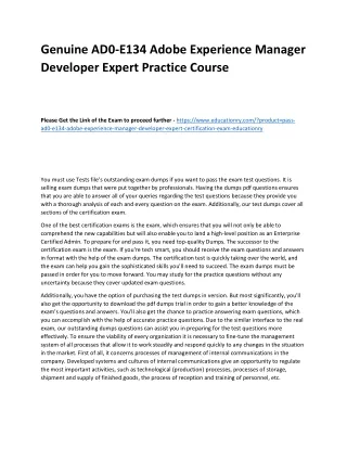 genuine ad0 e134 adobe experience manager