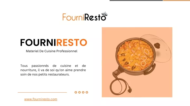 fourniresto materiel de cuisine professionnel