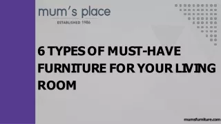 6 Types of Must-Have Furniture for Your Living Room