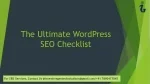 WordPress SEO Checklist - slide 1