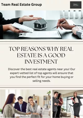 Top Reasons Why Real Estate Is a Good Investment | TEAM Real Estate Group