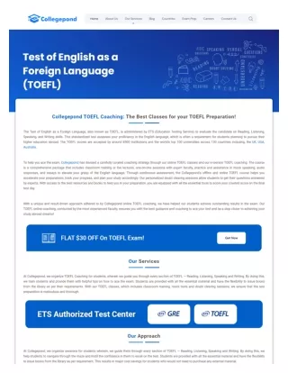 TOEFL Exam Registration, Fees, Pattern, Eligibility - Collegepond