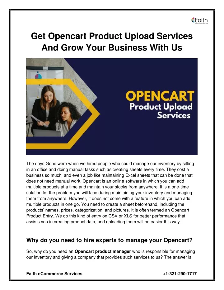 get opencart product upload services and grow