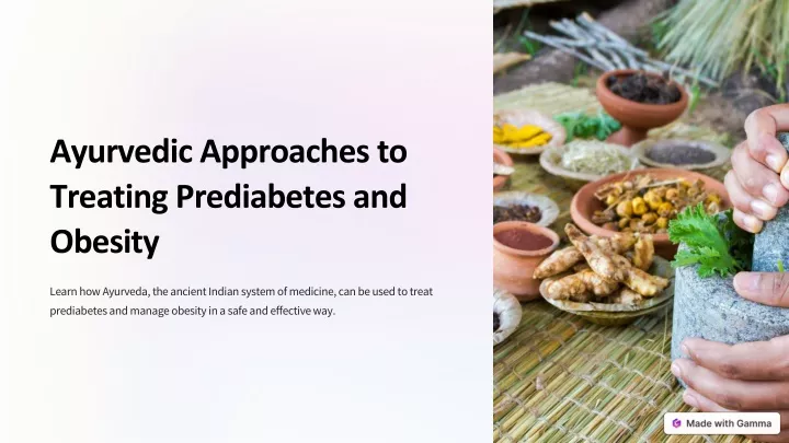 ayurvedic approaches to treating prediabetes
