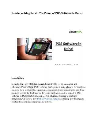 revolutionizing retail the power of pos software