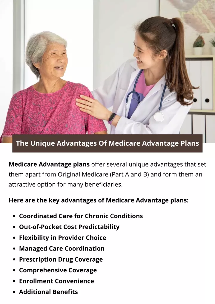the unique advantages of medicare advantage plans