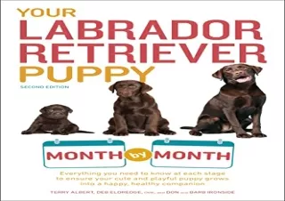 Pdf (read online) Your Labrador Retriever Puppy Month by Month, 2nd Edition: Eve