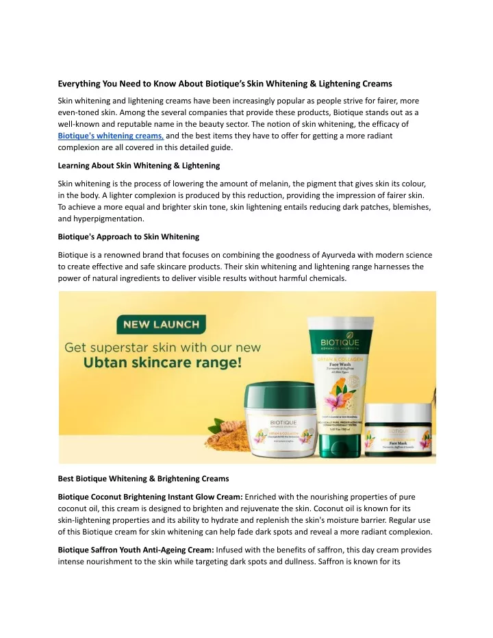 everything you need to know about biotique sskin