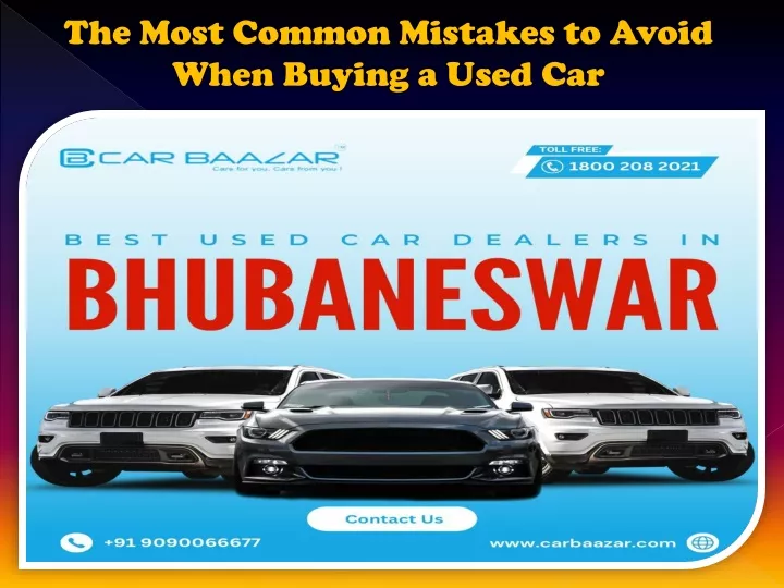 the most common mistakes to avoid when buying