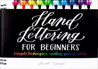 PDF Hand Lettering for Beginners: Simple Techniques. Endless Possibilities.