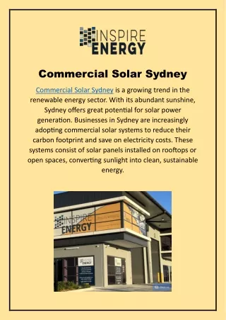 commercial solar sydney