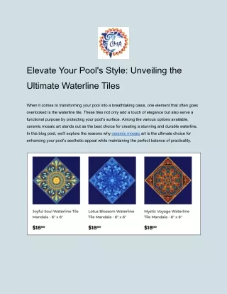 elevate your pool s style unveiling the