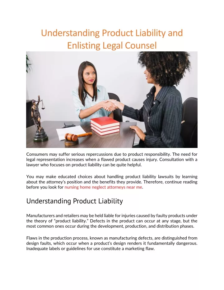 understanding product liability and enlisting