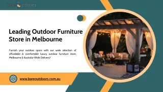 Leading Outdoor Furniture Store in Melbourne - Bare Outdoors