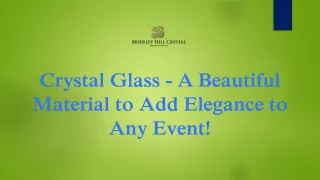 crystal glass a beautiful material