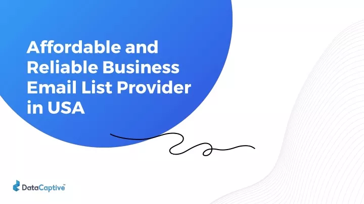 affordable and reliable business email list