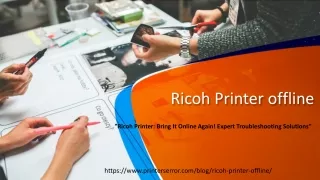 "Ricoh Printer: Bring It Online Again! Expert Troubleshooting Solutions"