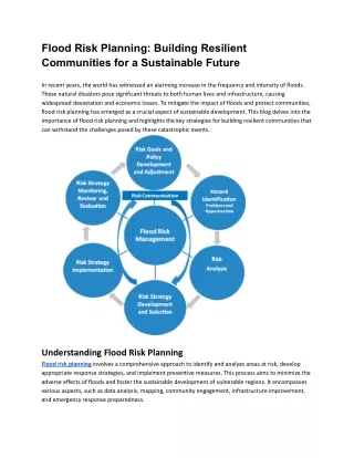 Flood Risk Planning: Building Resilient Communities for a Sustainable Future