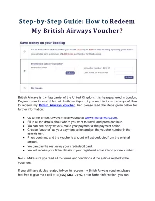 Step-by-Step Guide_ How to Redeem My British Airways Voucher