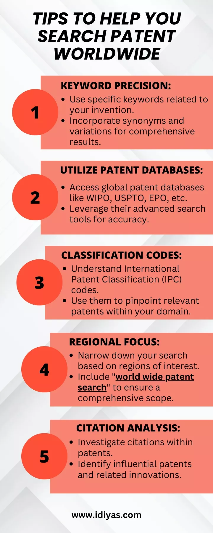 tips to help you search patent worldwide