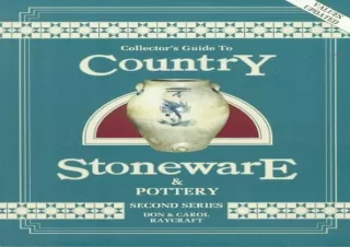 PDF Download Collector's Guide to Country Stoneware and Pottery