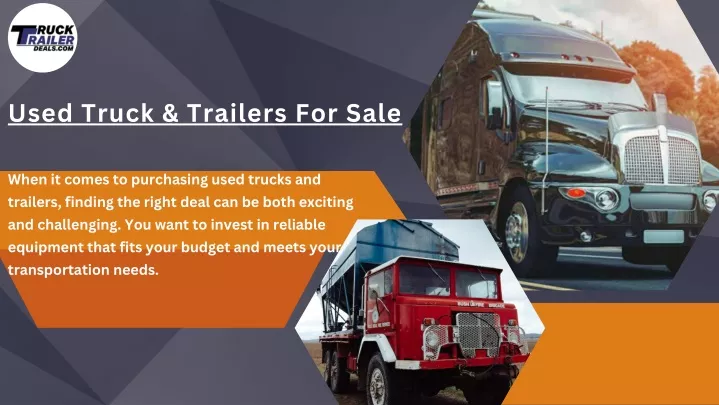 used truck trailers for sale