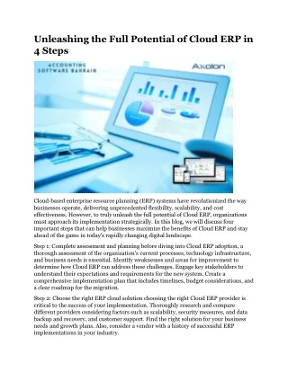 unleashing the full potential of cloud