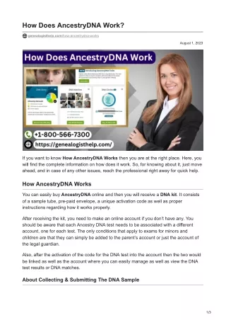 genealogisthelp.com-How Does AncestryDNA Work