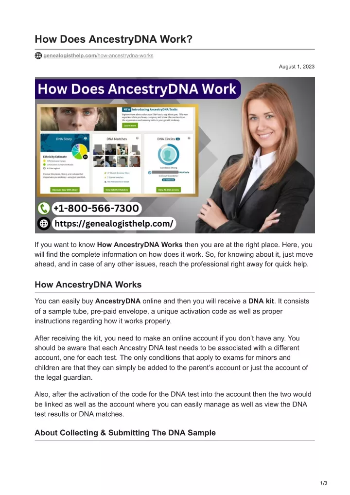 how does ancestrydna work