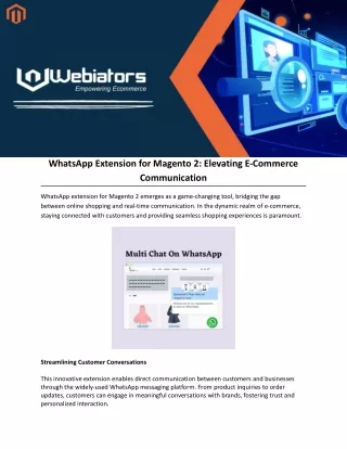 whatsapp extension for magento 2 elevating