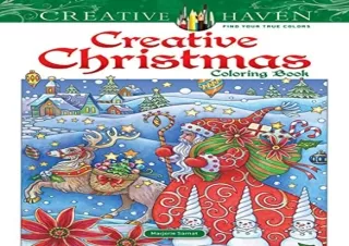 Kindle (online PDF) Creative Haven Creative Christmas Coloring Book (Adult Color