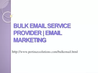 Bulk Email Service Provider | Email Marketing