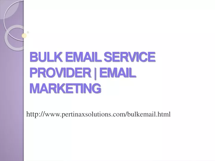 bulk email service provider email marketing