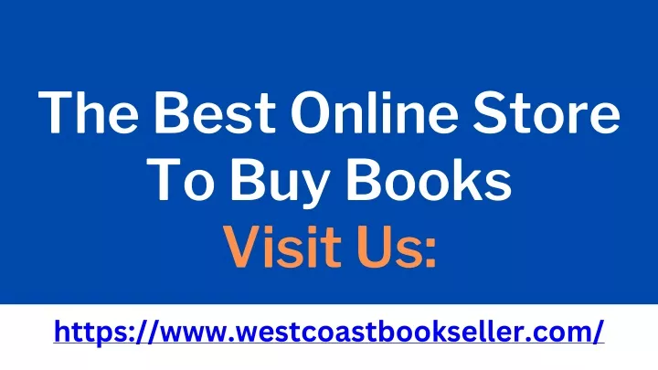 the best online store to buy books visit us