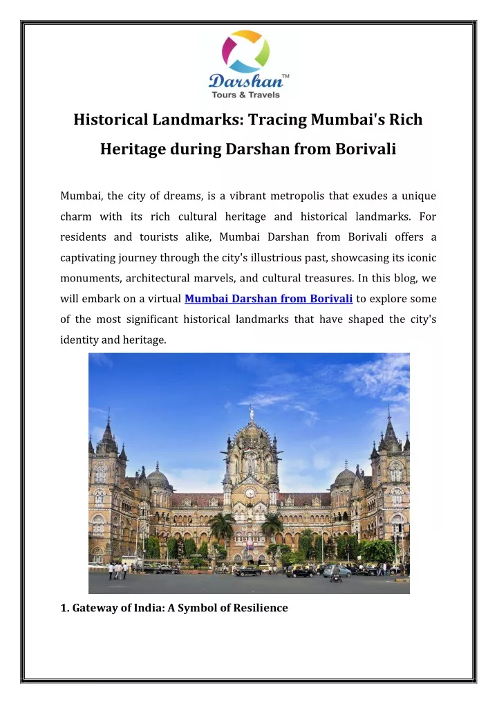 historical landmarks tracing mumbai s rich