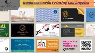 Business Cards Printing Services in Los Angeles