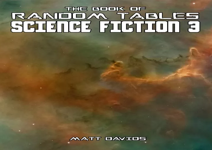the book of random tables science fiction