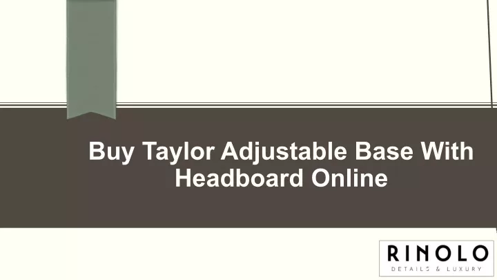 buy taylor adjustable base with headboard online