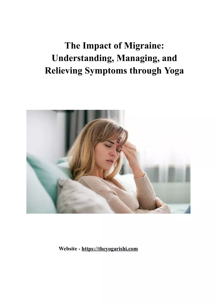the impact of migraine understanding managing