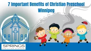 7 Important Benefits of Christian Preschool Winnipeg