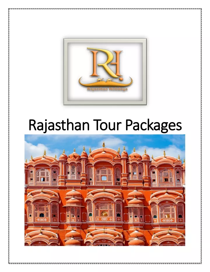 rajasthan tour packages rajasthan tour packages