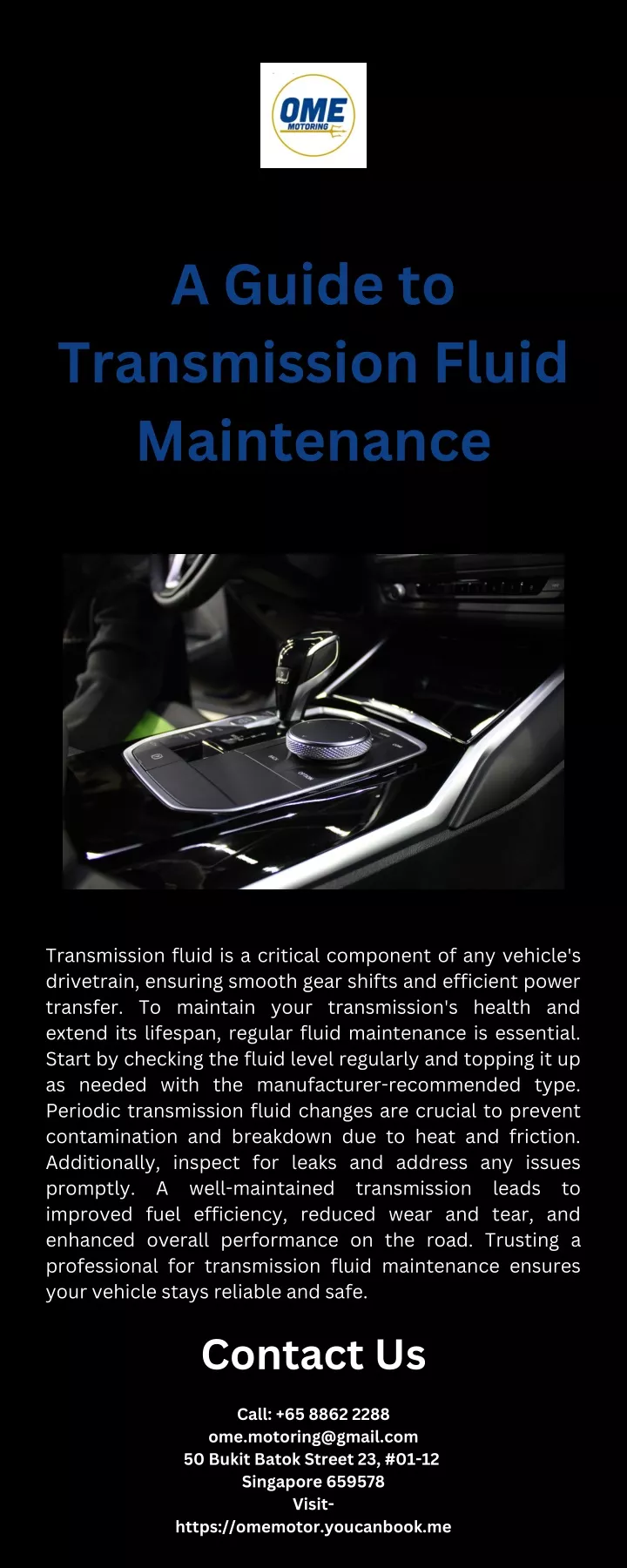 a guide to transmission fluid maintenance