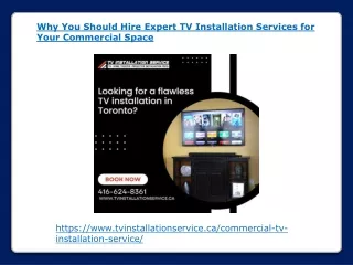 Why You Should Hire Expert TV Installation Services for Your Commercial Space