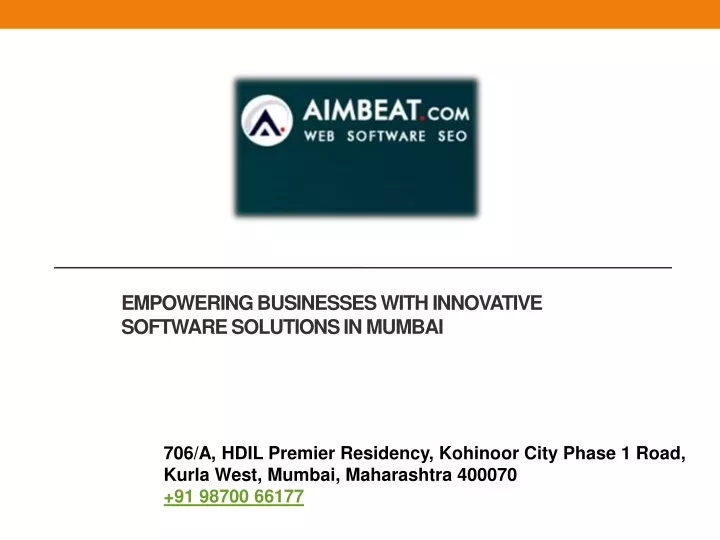 empowering businesses with innovative software solutions in mumbai